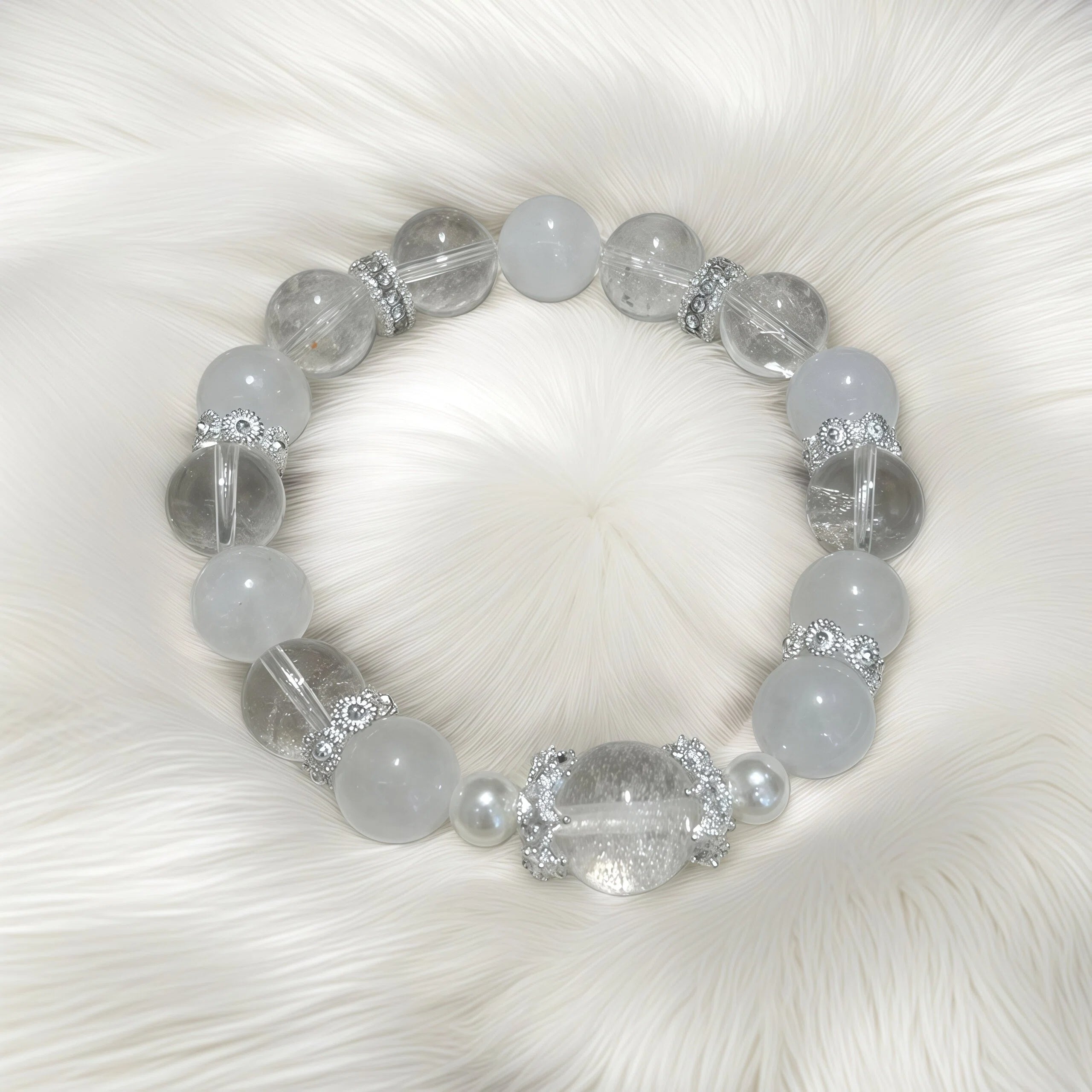 Crystal Clear Quartz Healing Bracelet – Himalayan Purity & Clarity Energy Jewelry