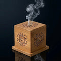 Celestial Moon & Star Sage Smudge Incense Burner Box | Meditation & Energy Cleansing Decor