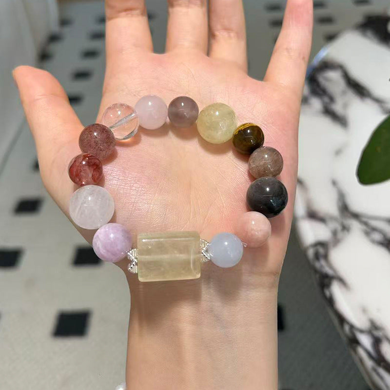 Citrine Energy Bracelet – 14mm Natural Citrine & Multi-Stone Balance Jewelry