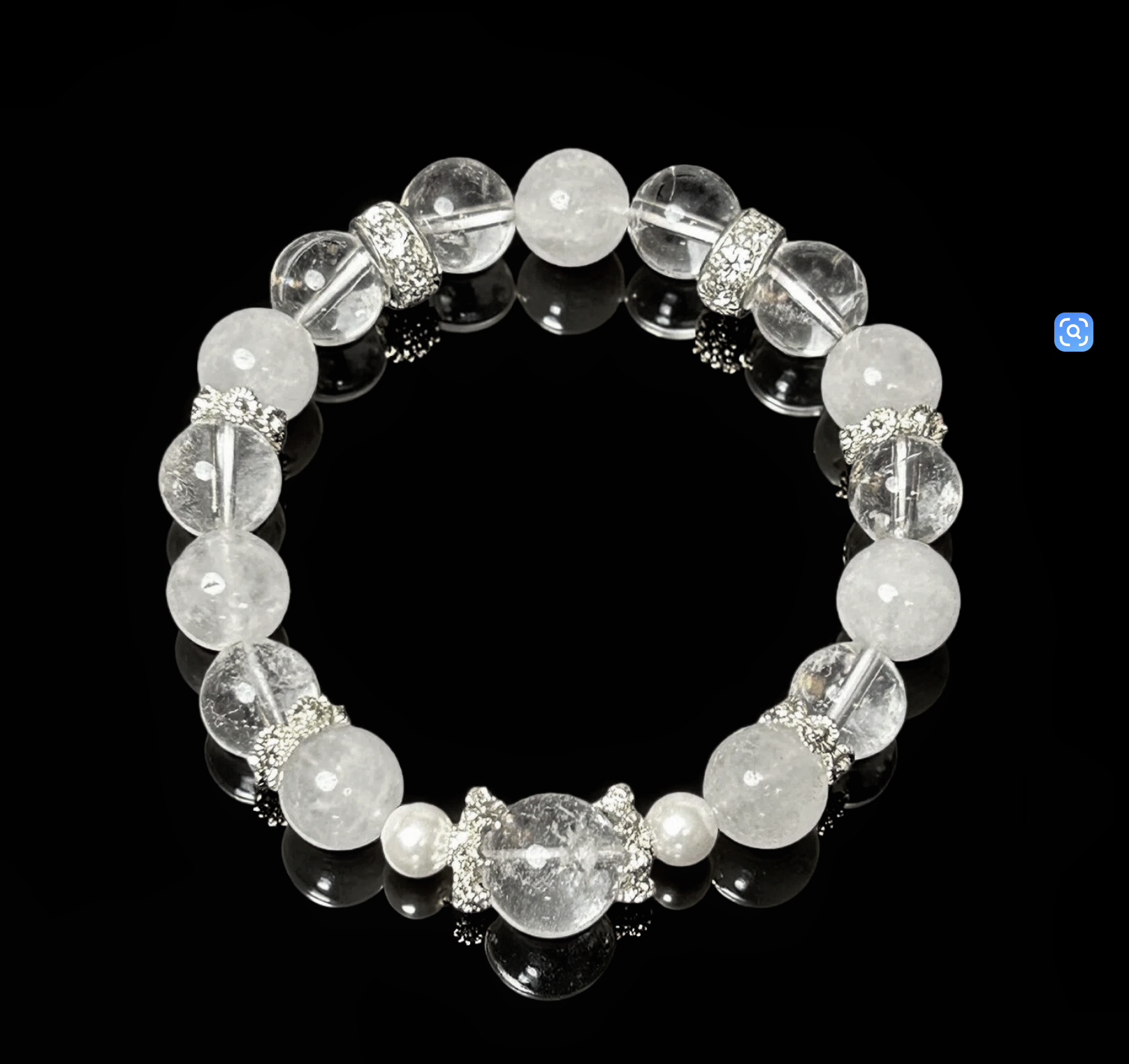 Crystal Clear Quartz Healing Bracelet – Himalayan Purity & Clarity Energy Jewelry