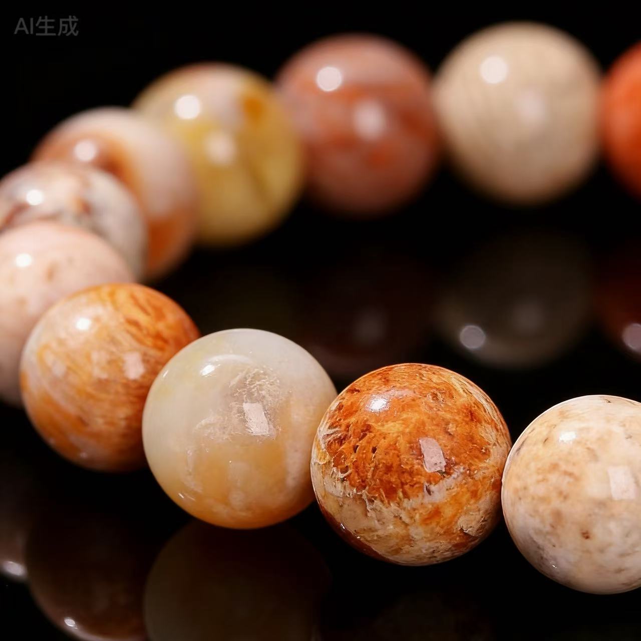 Natural Coral Jade Multi-Stone Bracelet – Warm Balance & Nurturing Energy Jewelry