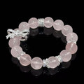 Crystal Rose Quartz Healing Bracelet – Himalayan Heart-Opening & Love Energy Jewelry